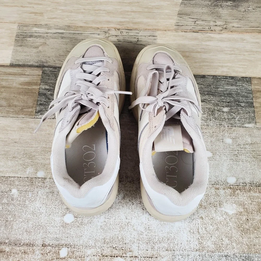 New Balance CT302 Mens Shoes Sz 4.5 D Casual Rain Cloud Moonbeam Leather Sneaker